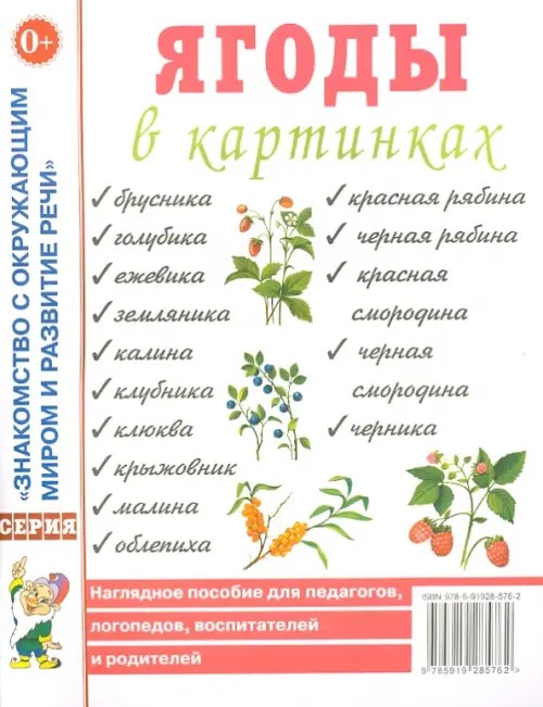 Ягоды в картинках: Наглядное пособие для педагогов, логопедов, воспитателей и родителей